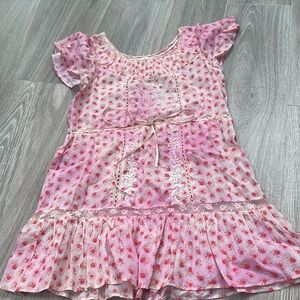 Loveshackfancy XS pink floral dress